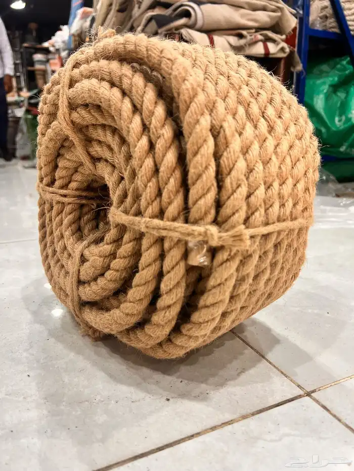 حبال قطن وخيش ونيلون وحرير جميع المقاسات 7