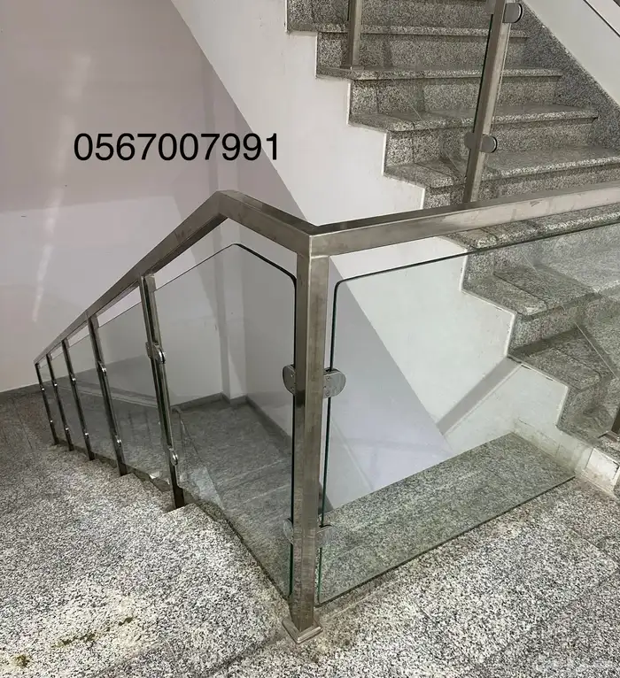 دربزان درج حواجز درج استانلس استيل   زجاج 27