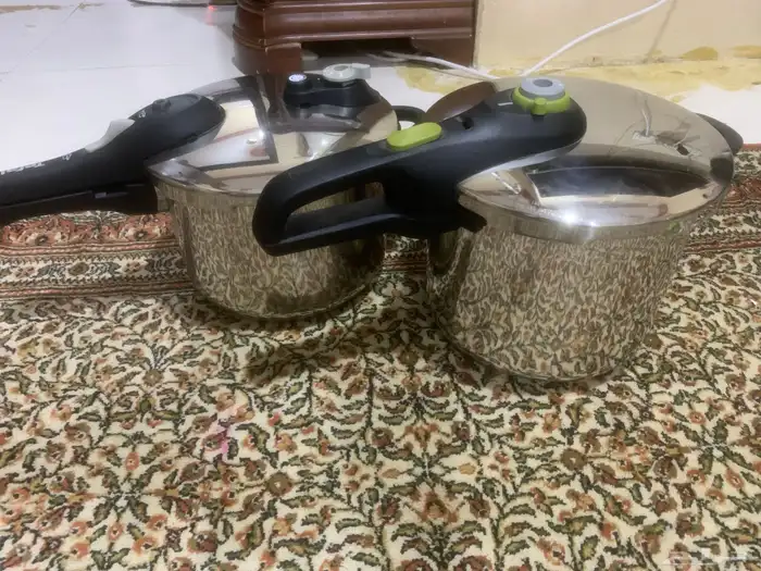 كاتم فرنسي قدر ضغط فرنسي نظيف سب وتيفال ممتازة جدا جدا 18