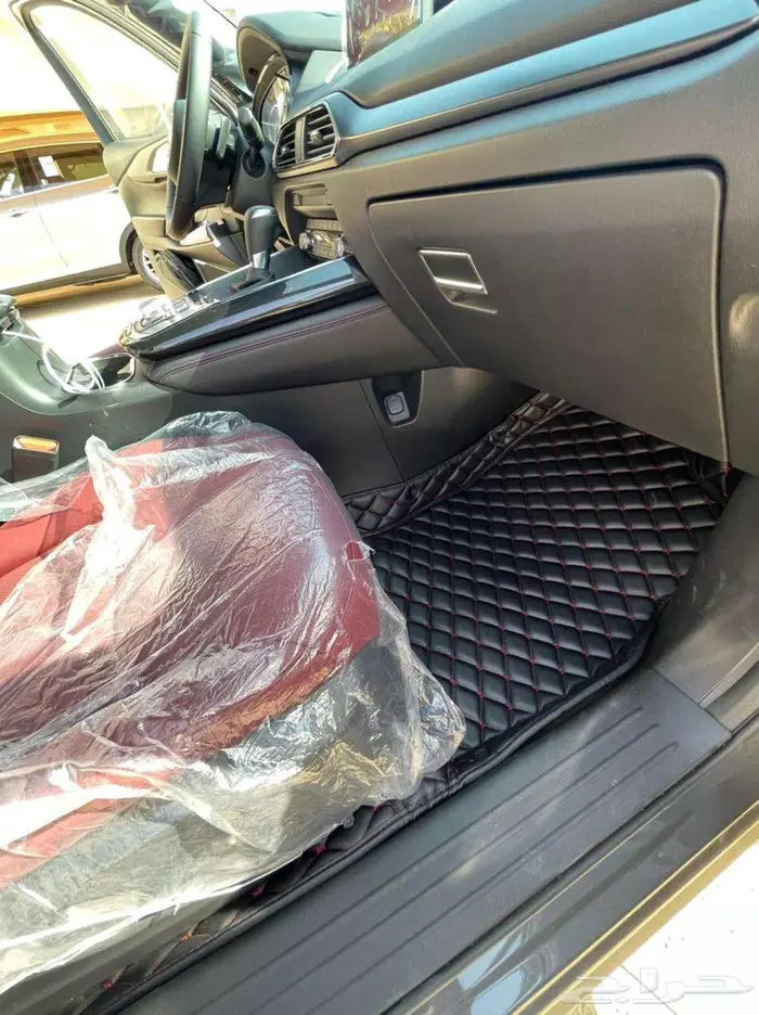 VIP دعاسات ارضيات جلد CX9 ولجميع السيارات 19