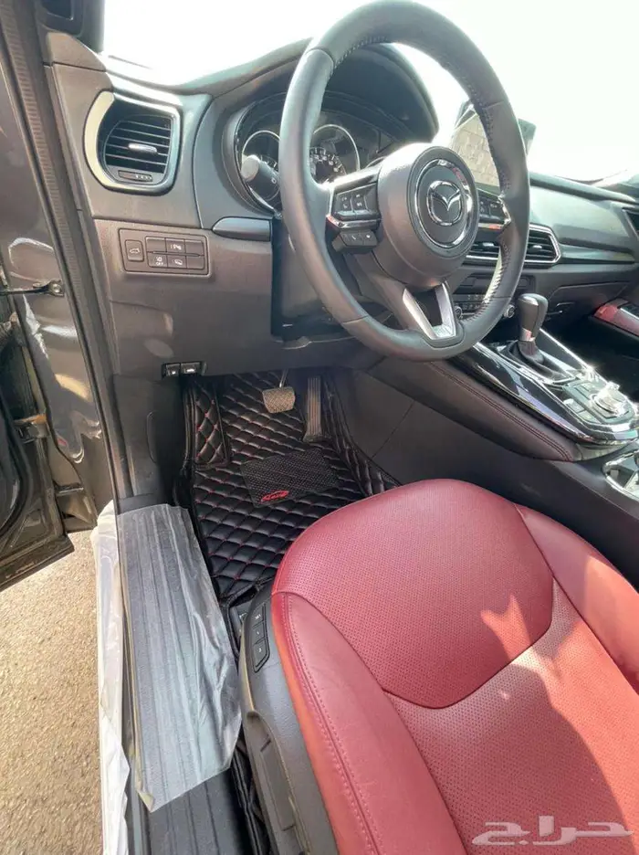 VIP دعاسات ارضيات جلد CX9 ولجميع السيارات 18