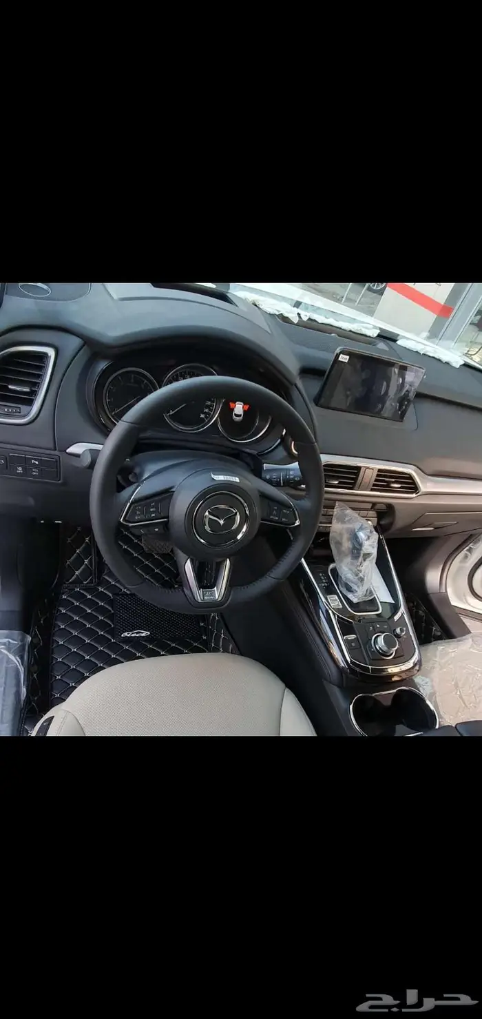 VIP دعاسات ارضيات جلد CX9 ولجميع السيارات 11