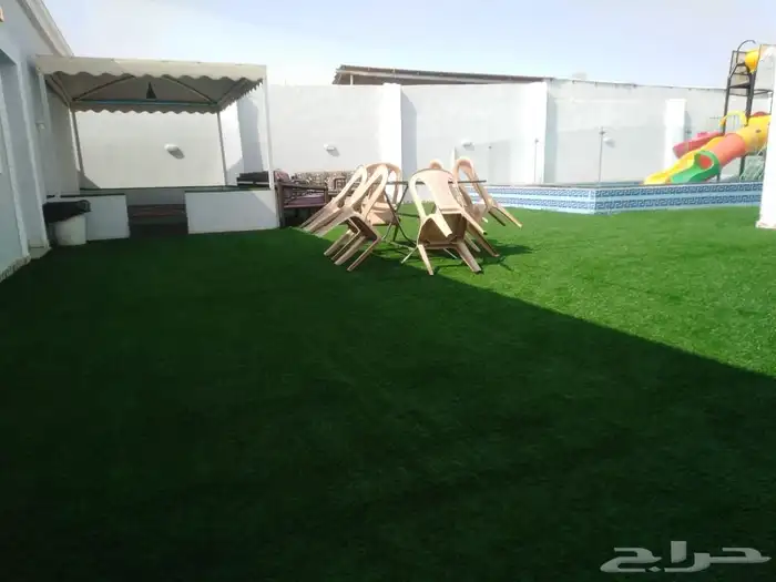 اااسسستررااا حه قسمين ملعب ومسبح والعاب مائيه متاح للحجز 5