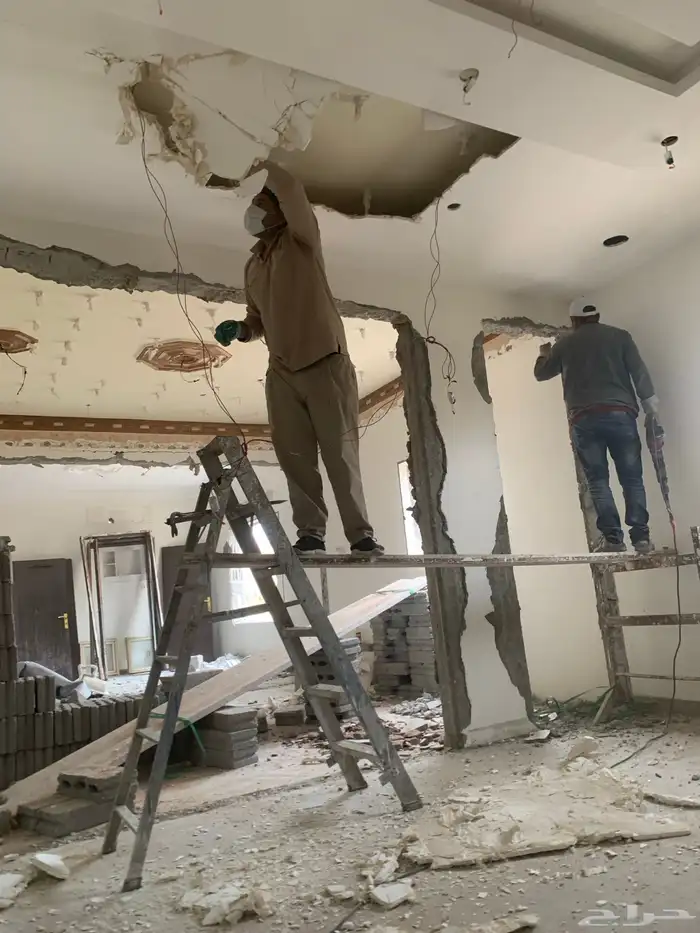 جبس فرنسى قواطع جدران اسمنت بورد بناءملاحق تكسير ترميم مبانى 17