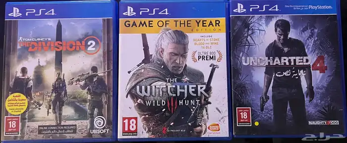 للبيع - أشرطة PS4 مستخدمة ونظيفة 0