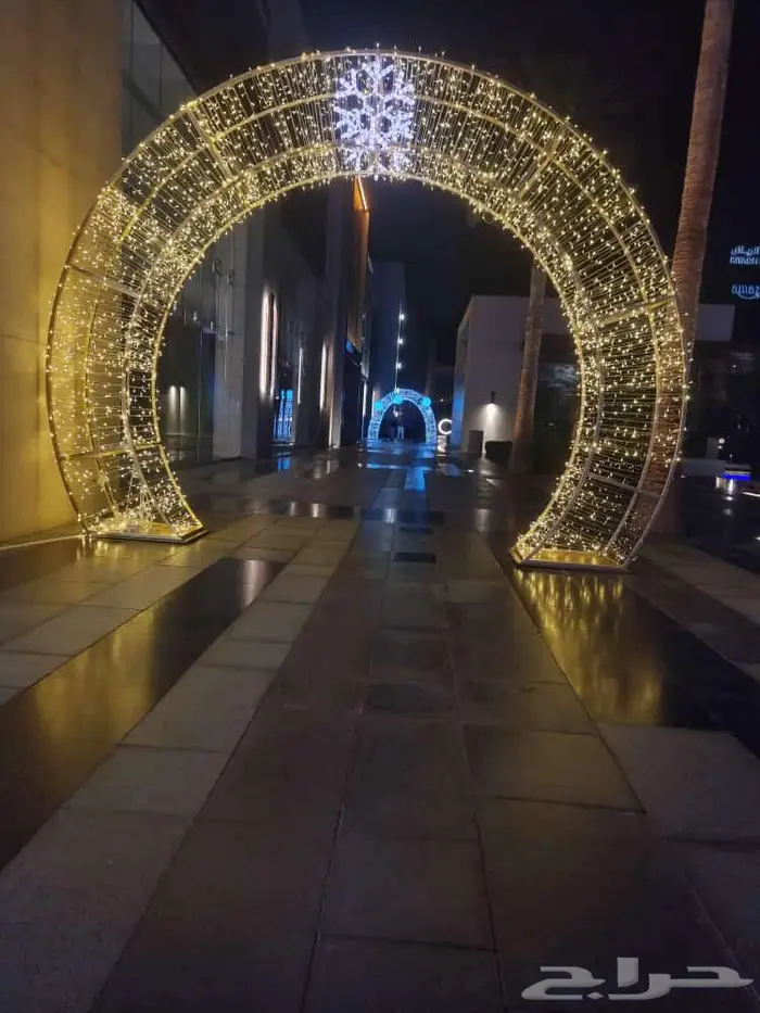 هلال رمضان زينه رمضان تركيب وتاجير هلال مضيء 35