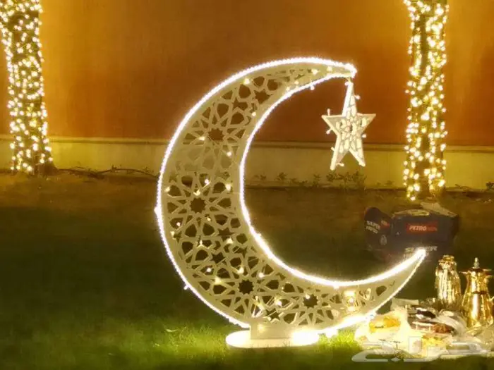 هلال رمضان زينه رمضان تركيب وتاجير هلال مضيء 37