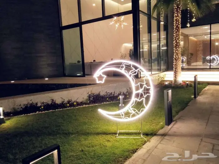 هلال رمضان زينه رمضان تركيب وتاجير هلال مضيء 33
