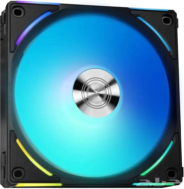 مروحة يوني AL120 V2 من ليان لي عبوة واحدة سوداء 120 ملم 3