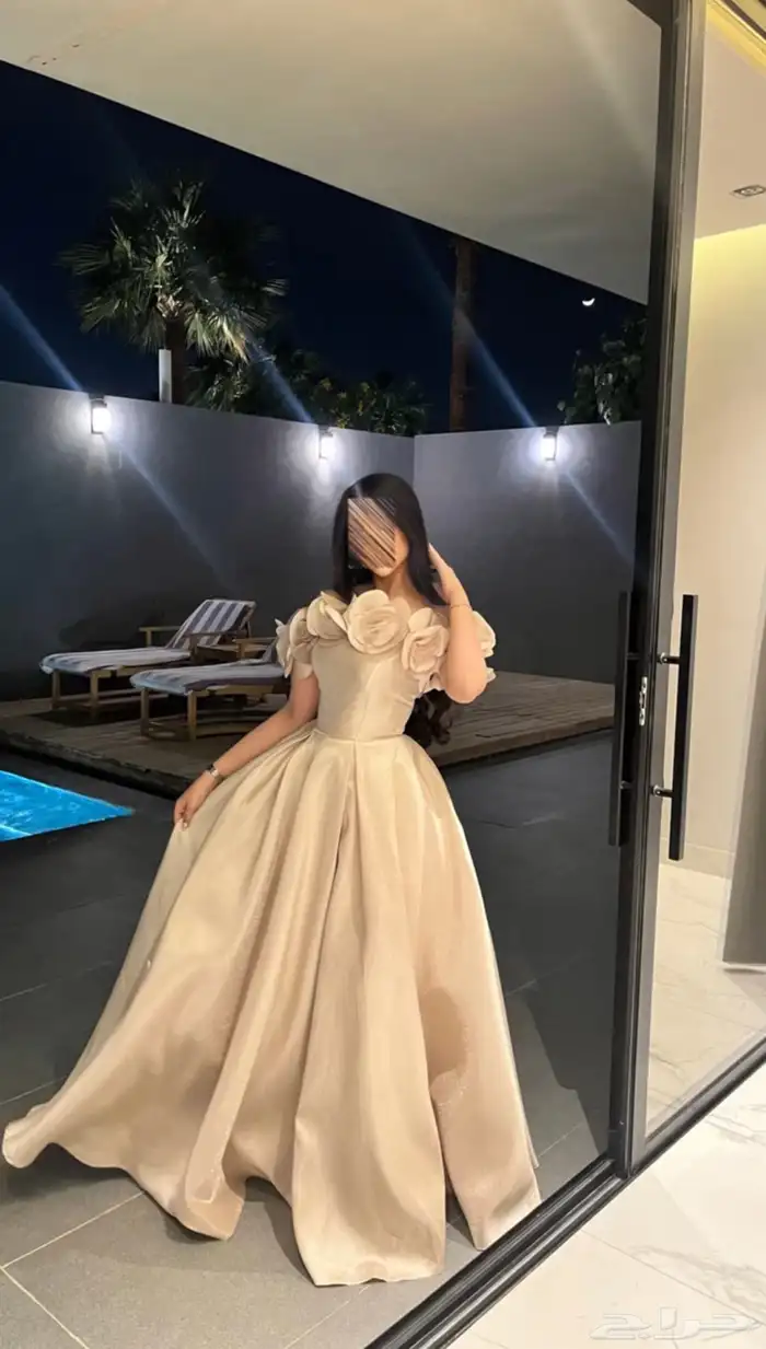 فستان فخم مستعمل 0