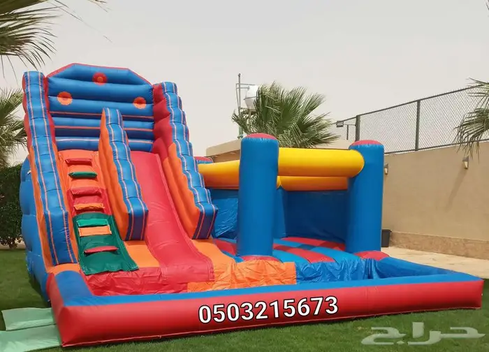 نطيطه اجار نطيطات زحليقه ملعب صابوني العاب اطفال في الرياض 5
