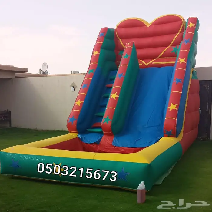 نطيطه اجار نطيطات زحليقه ملعب صابوني العاب اطفال في الرياض 6