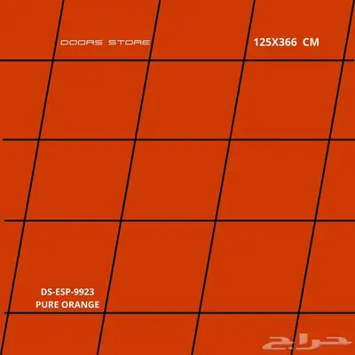الواح لافتات كلادينج برتقالي DS-ESP-9923 مقاس 125X366 سم 1