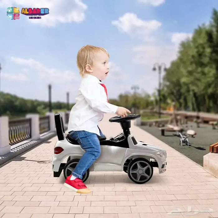 سيارة دف بتصميم مرسيدس للاطفال - سيارة دف مع مؤثرات مميزة 4