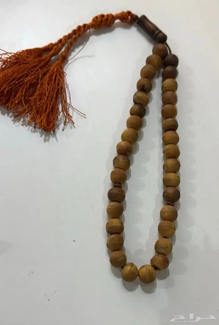 سبحه خشب الصندل 33حبه قابل لمسك الاعواد والعطور 0