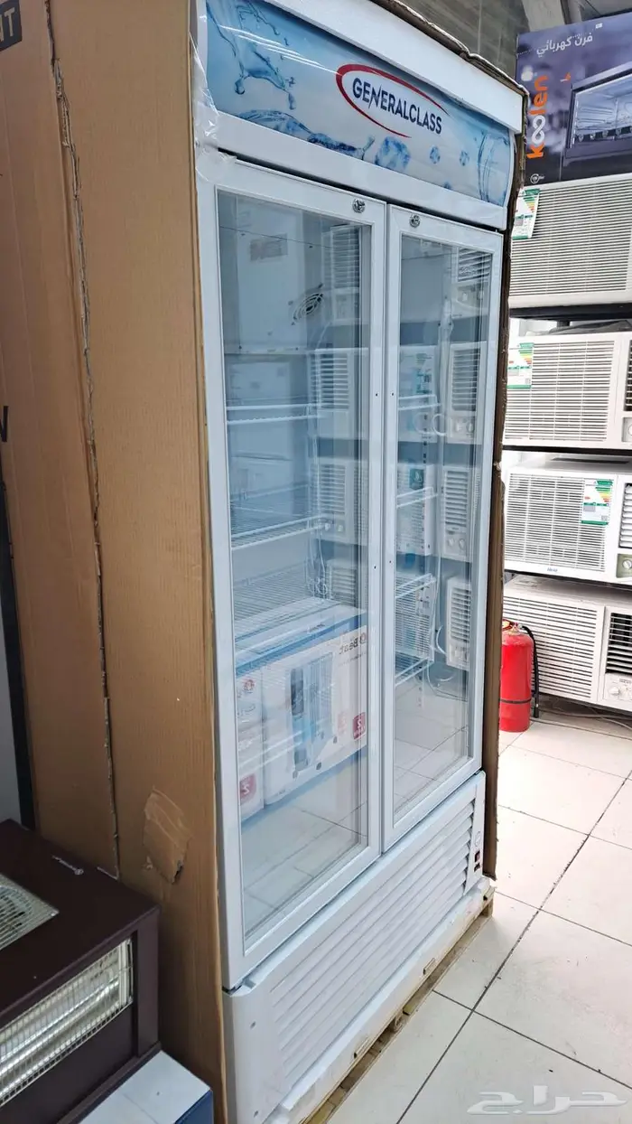 ثلاجة عرض جنرال 620 لتر بابين 2