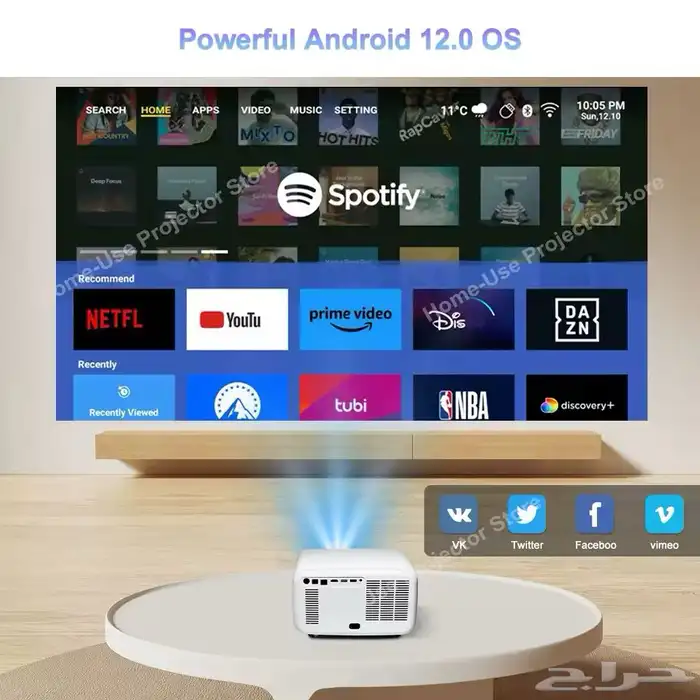 بروجكتر projector بدقه ممتاز جدا 3000 ansi 3