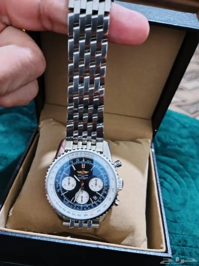 ساعة يد Breitling Navitimer 46mm Black Steel 3