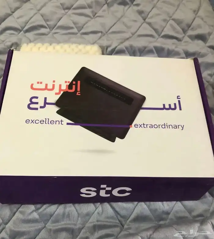 2 موديوم الياف ضوئية موبايلي وSTC بحالة ممتازة مع الكرتون 12