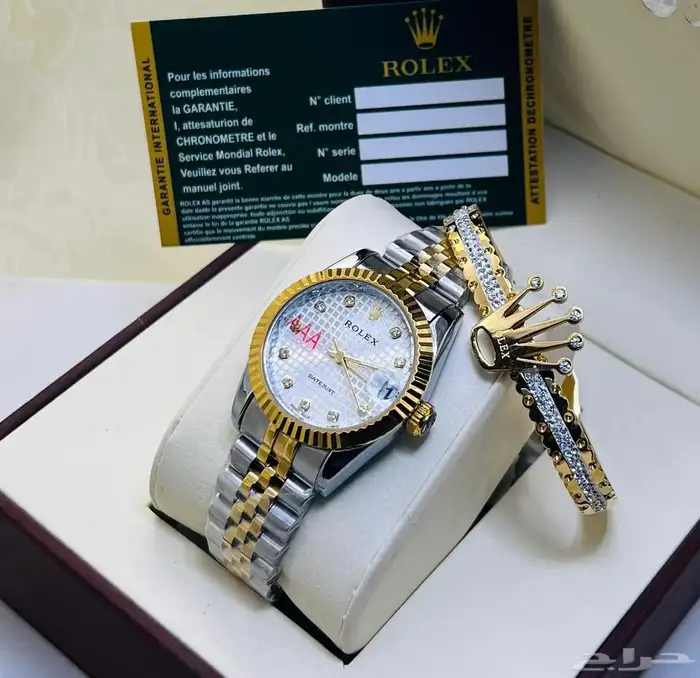 ساعات نسائيه تقليد ماركه شبه الاصل مع الملحقات 72