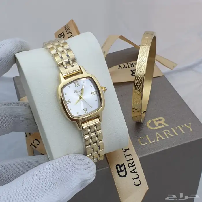 ساعات نسائيه تقليد ماركه شبه الاصل مع الملحقات 66