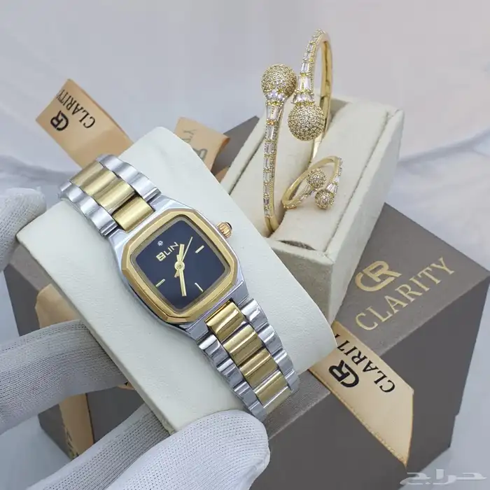 ساعات نسائيه تقليد ماركه شبه الاصل مع الملحقات 59