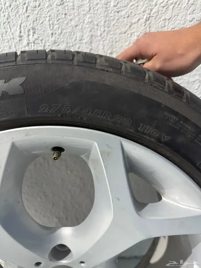 جنط BMW كروم الاصلي مع الكفر للبيع 0
