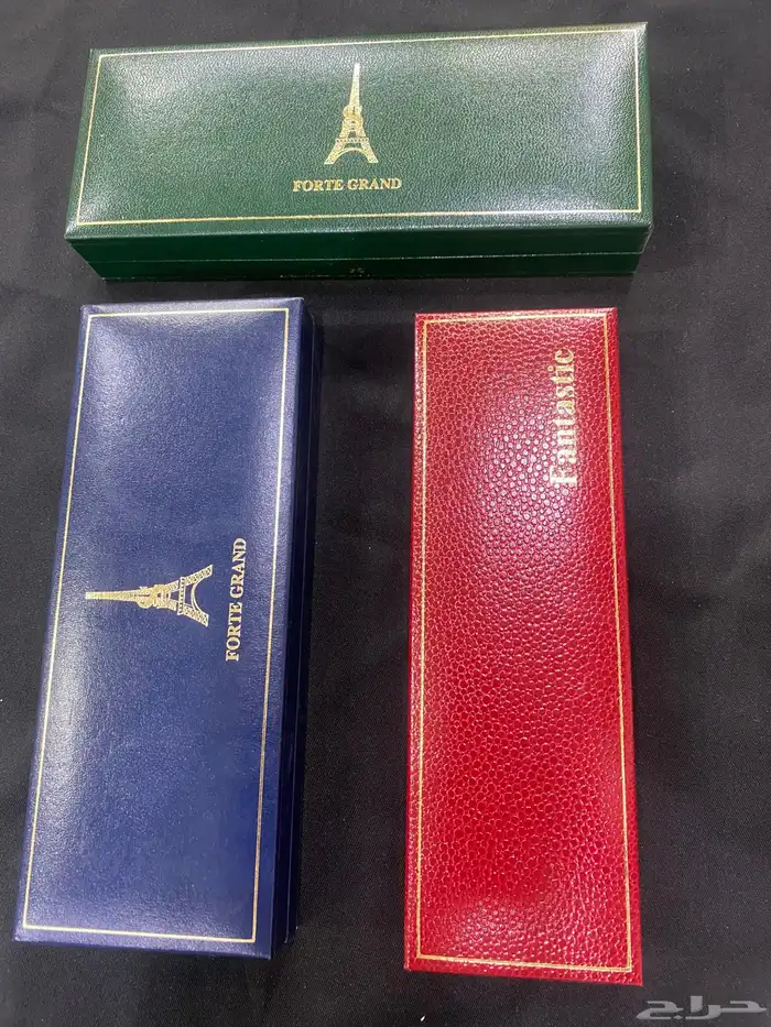 علب اقلام مفرد جلد فاخرة صغيرة وكبيرة بريالين العلبة 6