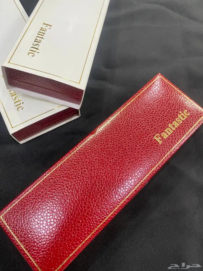 علب اقلام مفرد جلد فاخرة صغيرة وكبيرة بريالين العلبة 3