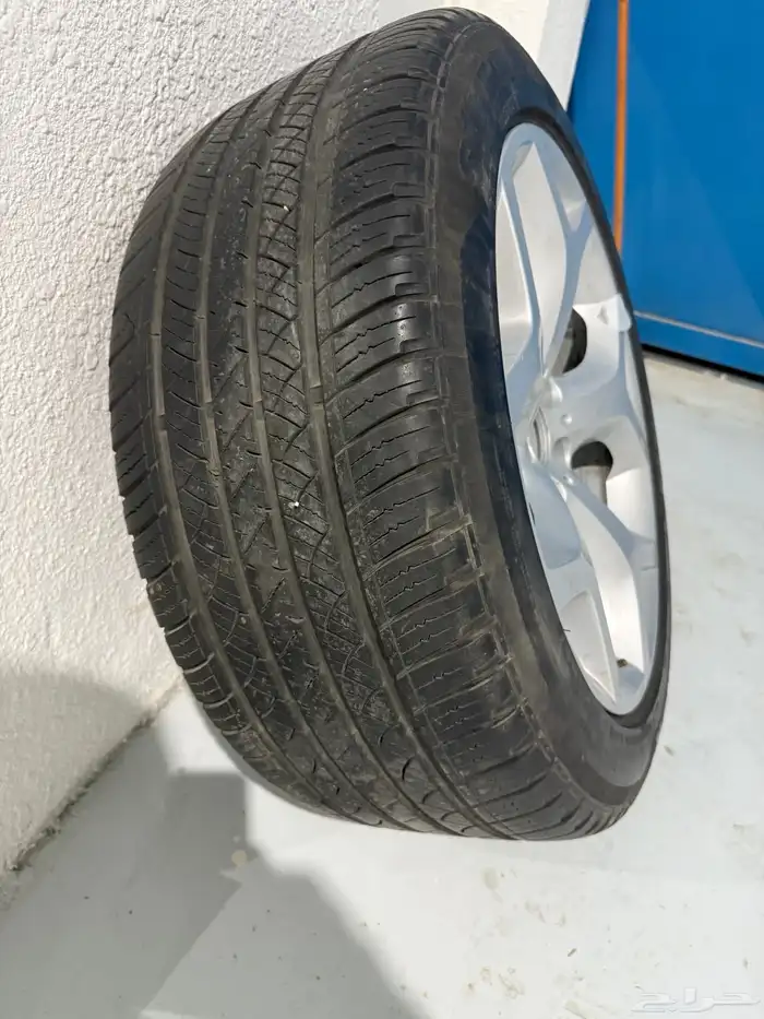 جنط BMW كروم الاصلي مع الكفر للبيع 3