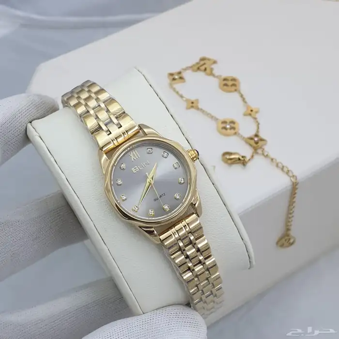 ساعات نسائيه تقليد ماركه شبه الاصل مع الملحقات 50