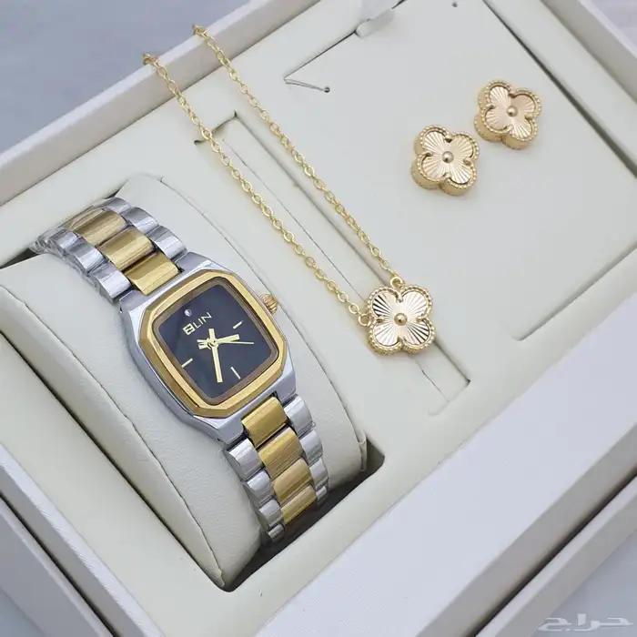 ساعات نسائيه تقليد ماركه شبه الاصل مع الملحقات 33