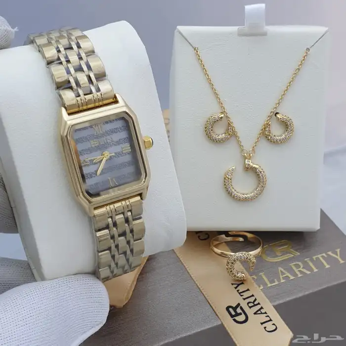 ساعات نسائيه تقليد ماركه شبه الاصل مع الملحقات 44