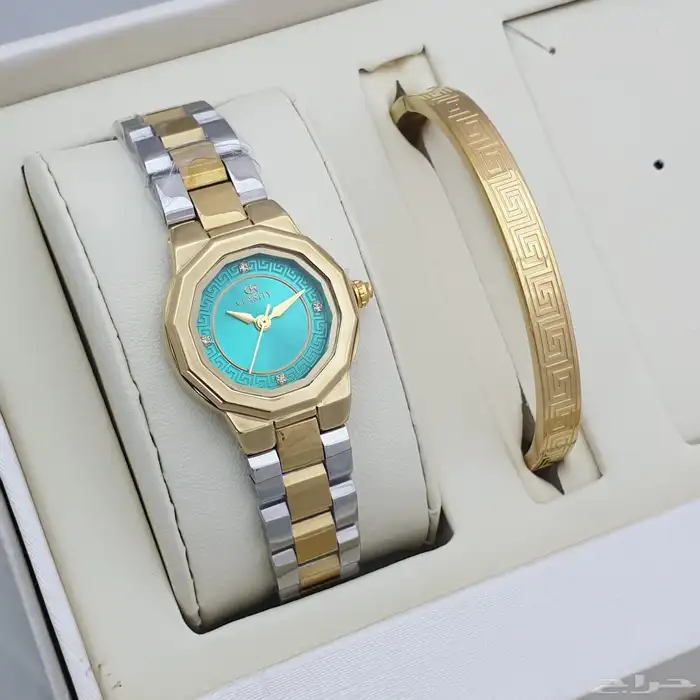 ساعات نسائيه تقليد ماركه شبه الاصل مع الملحقات 23
