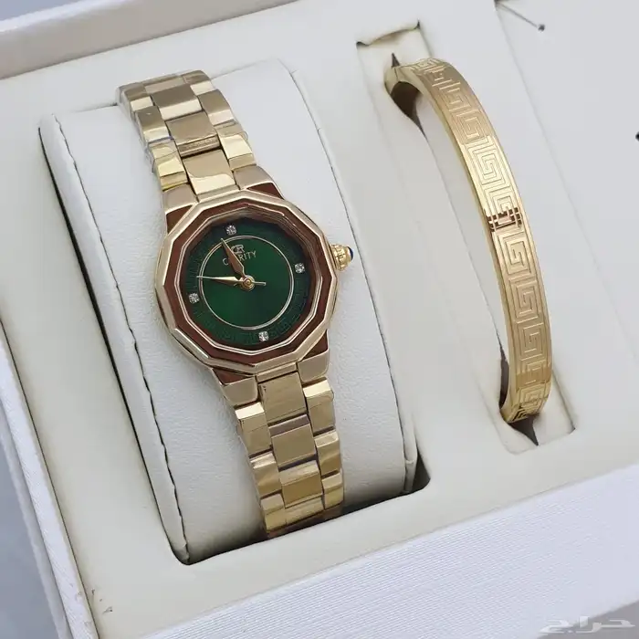 ساعات نسائيه تقليد ماركه شبه الاصل مع الملحقات 24