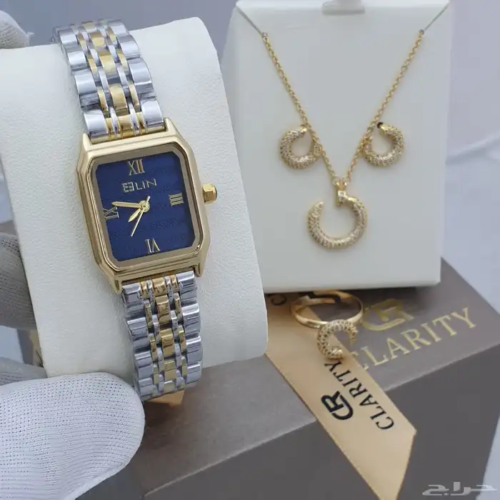 ساعات نسائيه تقليد ماركه شبه الاصل مع الملحقات 43