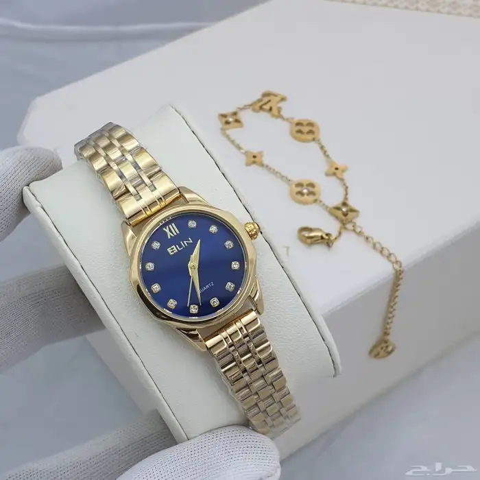 ساعات نسائيه تقليد ماركه شبه الاصل مع الملحقات 45