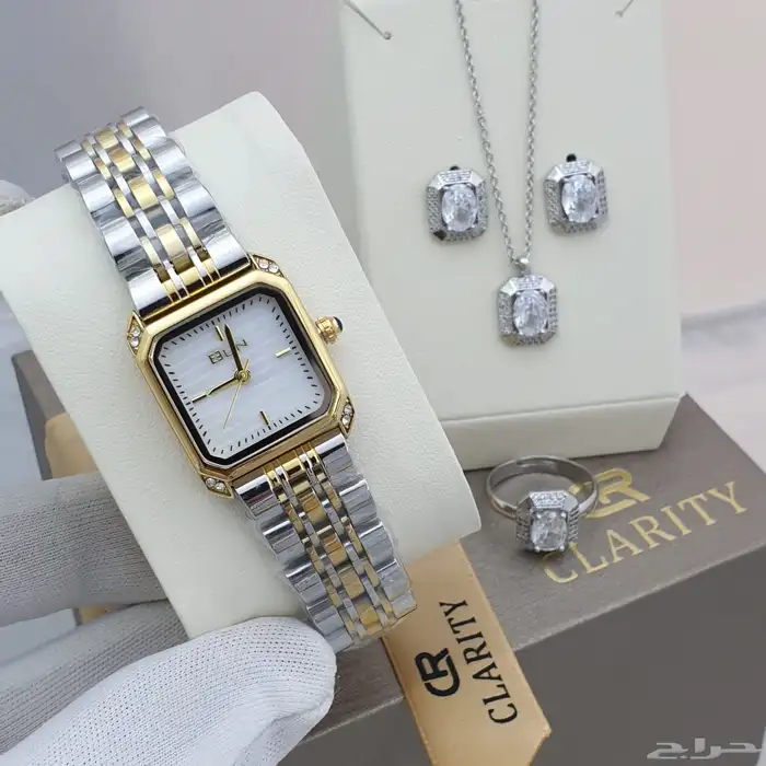 ساعات نسائيه تقليد ماركه شبه الاصل مع الملحقات 34