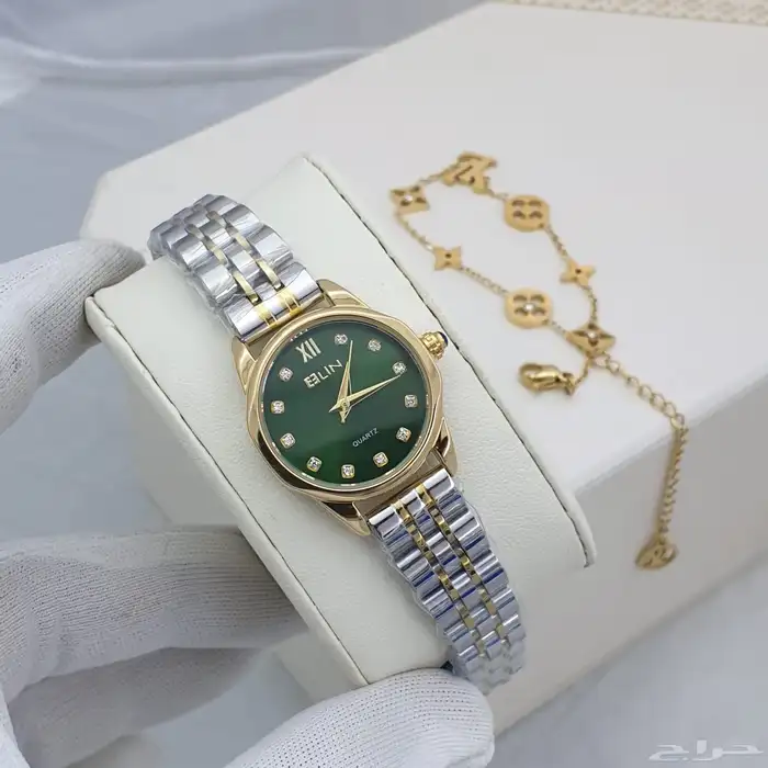 ساعات نسائيه تقليد ماركه شبه الاصل مع الملحقات 48