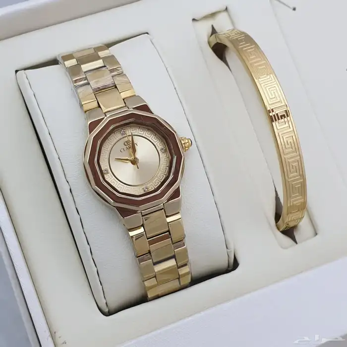 ساعات نسائيه تقليد ماركه شبه الاصل مع الملحقات 18