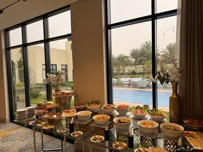 مطعم حفلات بوفيه خارجي بوفيه مفتوح شغل فنادق 4