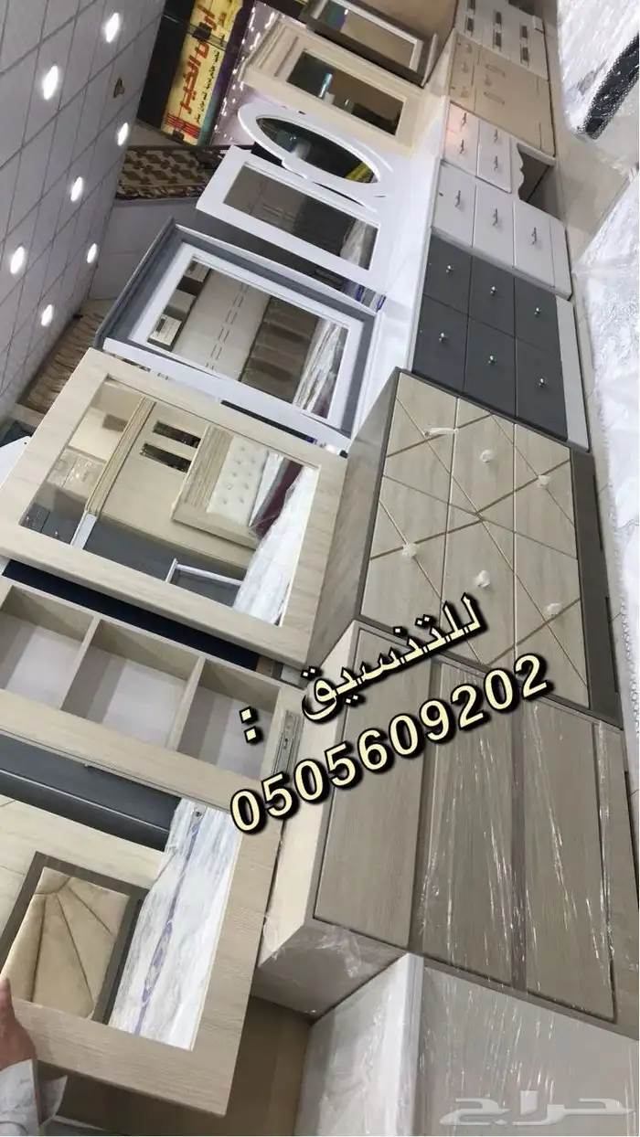 تفصيل دواليب كنبات غرف نوم ستائر ويفي على حسب الطلب 68