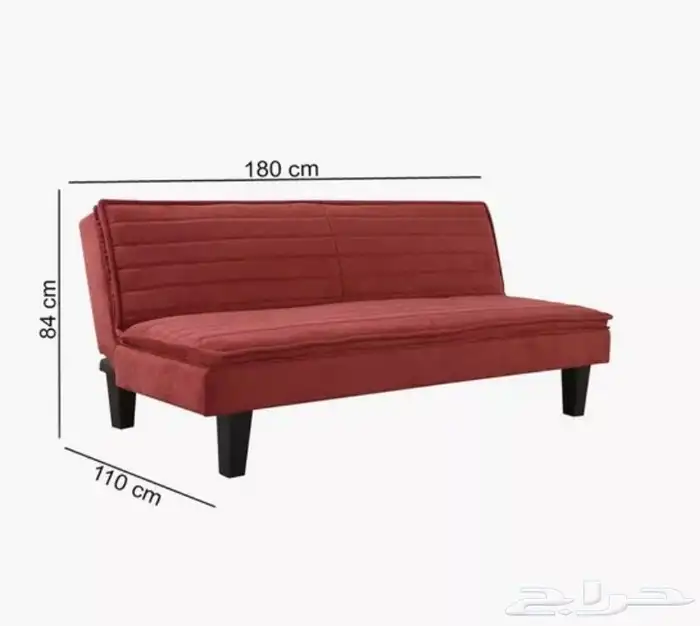 كنبه سرير قماش 3 مقاعد من هوم بوكس للبيع 1