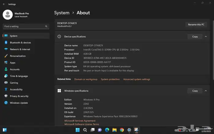 لابتوب ماك بوك برو 2012 macbook pro 12