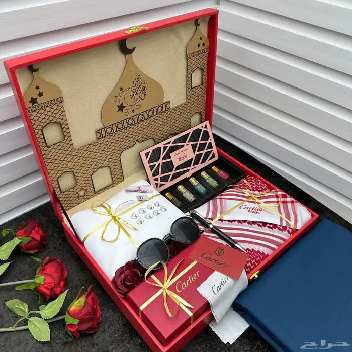 أطقم رجاليه كارتير أشمغه نظارات اهدي البوكس من تحب 4