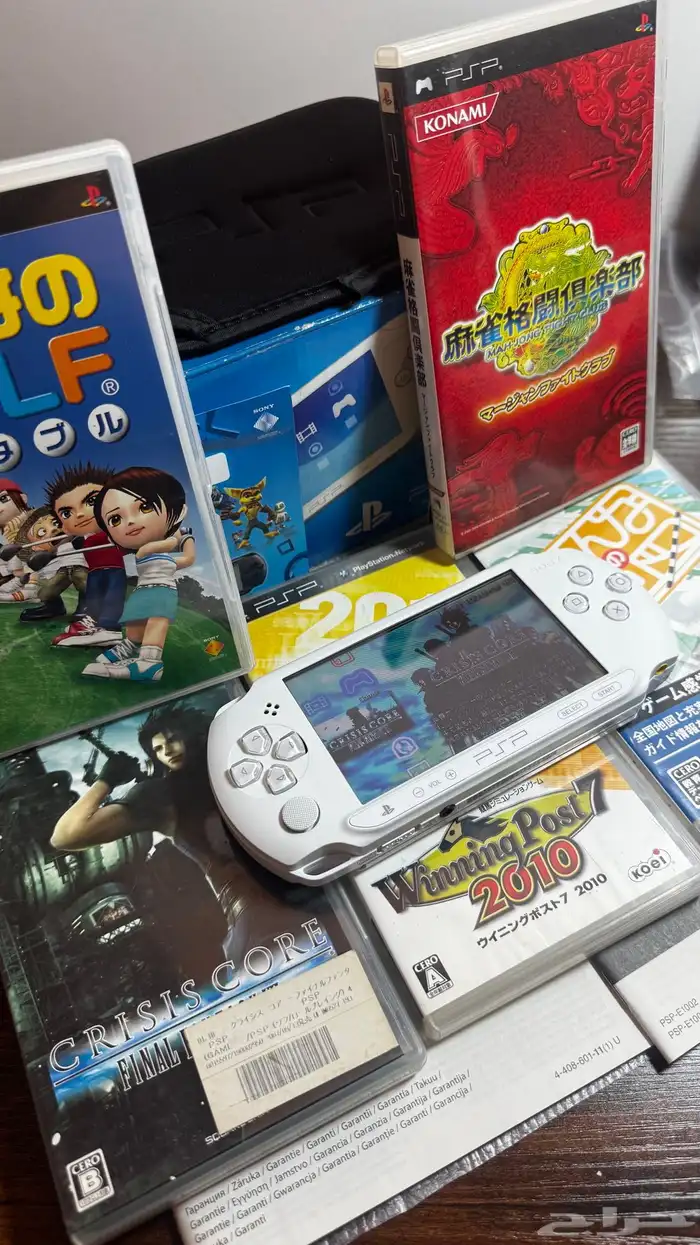 جهاز سوني PSP E1002 - STREET بكرتونه أصلي مع 5 أشرطة أصلية 0
