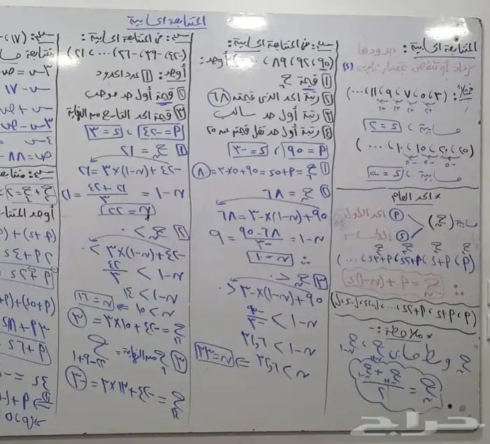 مراجعات ليالي الامتحان في الرياضيات لجميع المراحل 0
