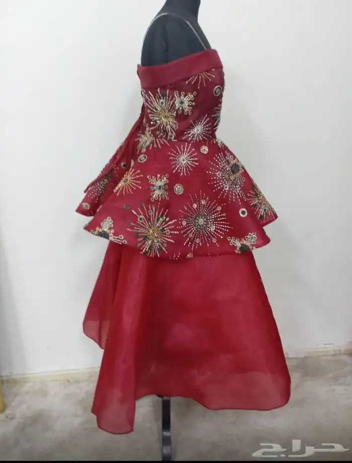 فستان احمر جديد  ميديم 3