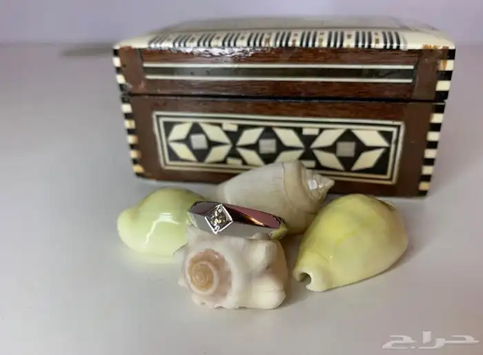 خاتم دبله ألماس طبيعي 0