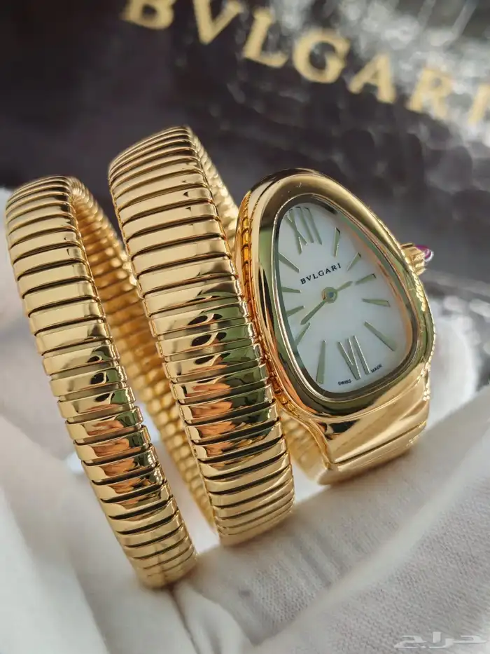 ساعة بلغاري نسائي موديل الثعبان 0